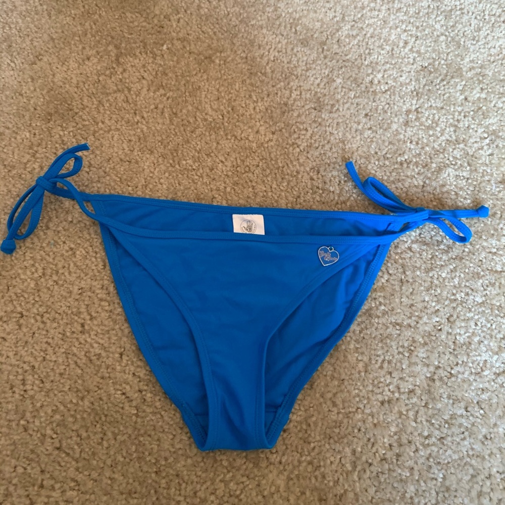 Blue bikini bottoms